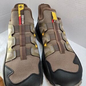 FitVille LugMax V5 Trail Shoes Mens 11.5W Wide Brown Black Hiking Outdoor...